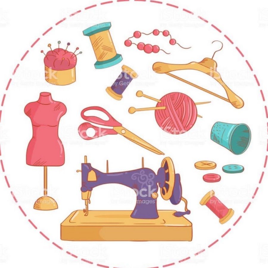 Клипарт швея на прозрачном фоне