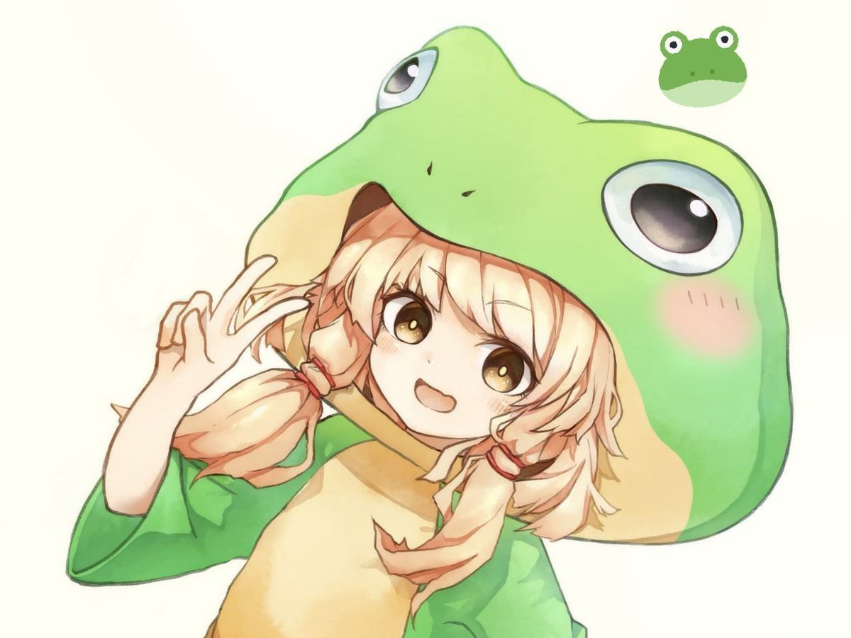 Милые лягушки арт