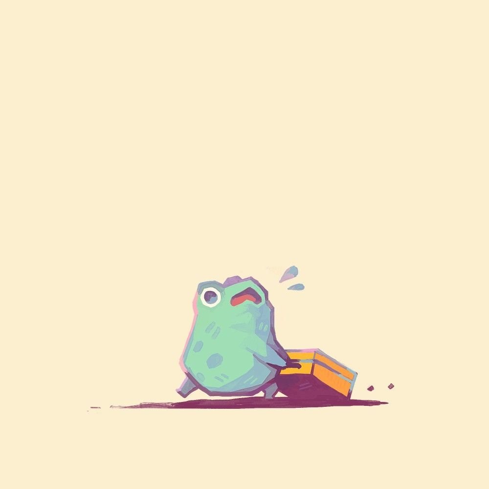 Лягушка арт Минимализм