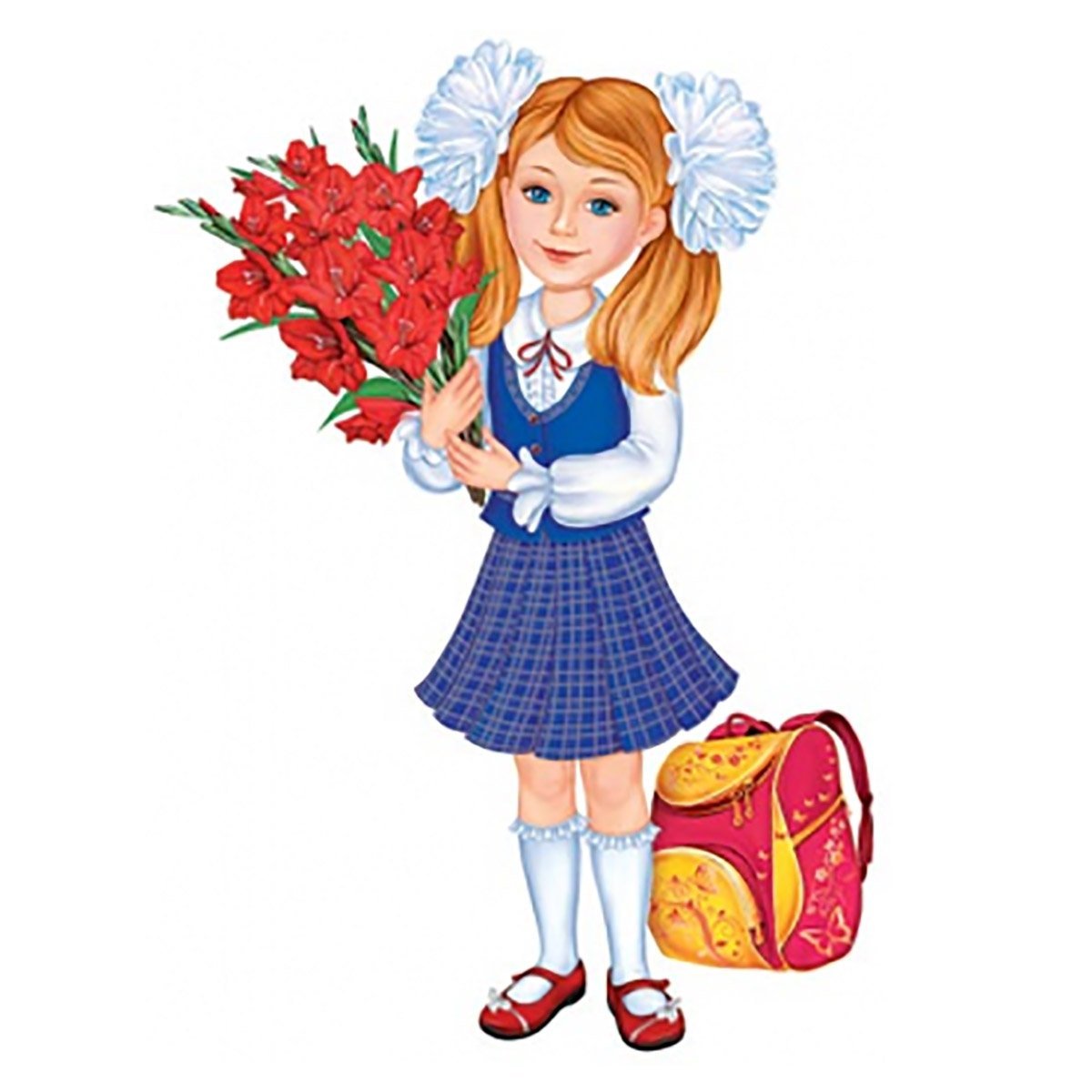 Девочка школьница рисунок