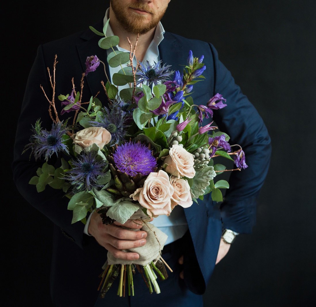 Букет для пожилого мужчины