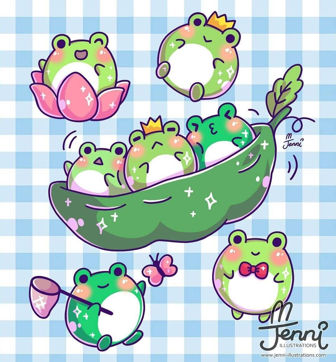 Милая лягушка арт