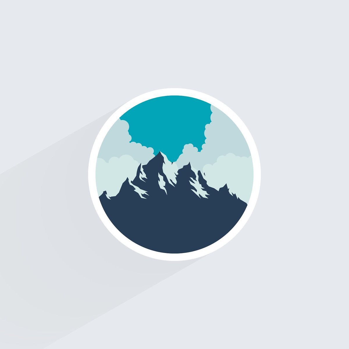 Значок гора для логотипа