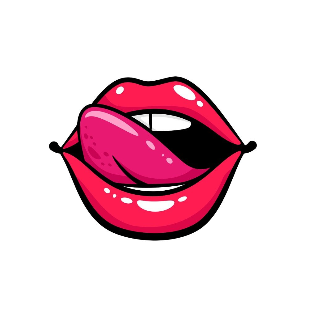 Поп арт рот с губами