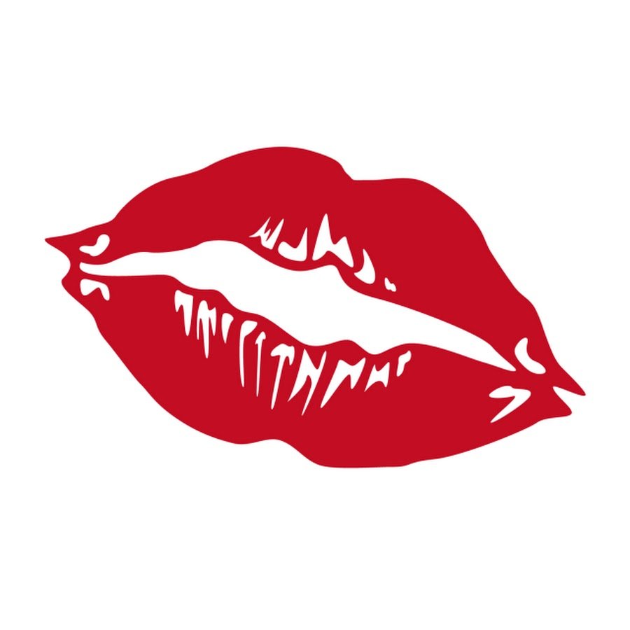 Прозрачные губы с узором