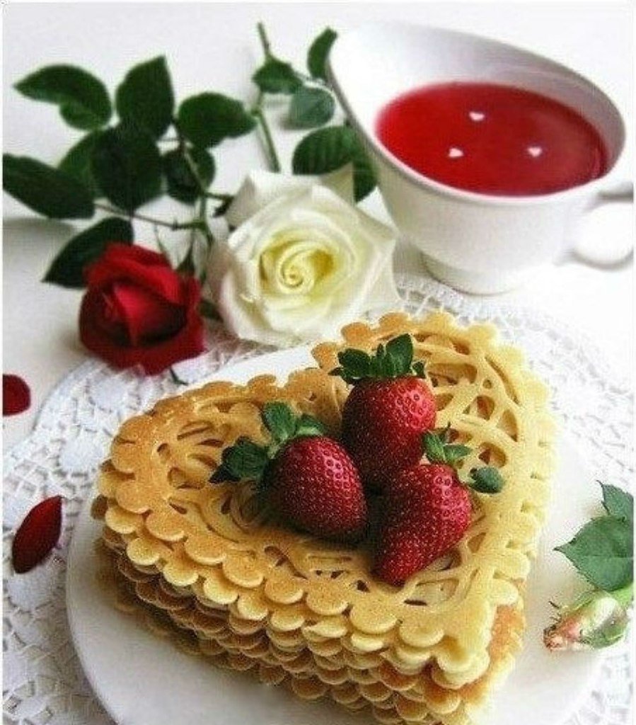 Вкусные открытки с добрым утром