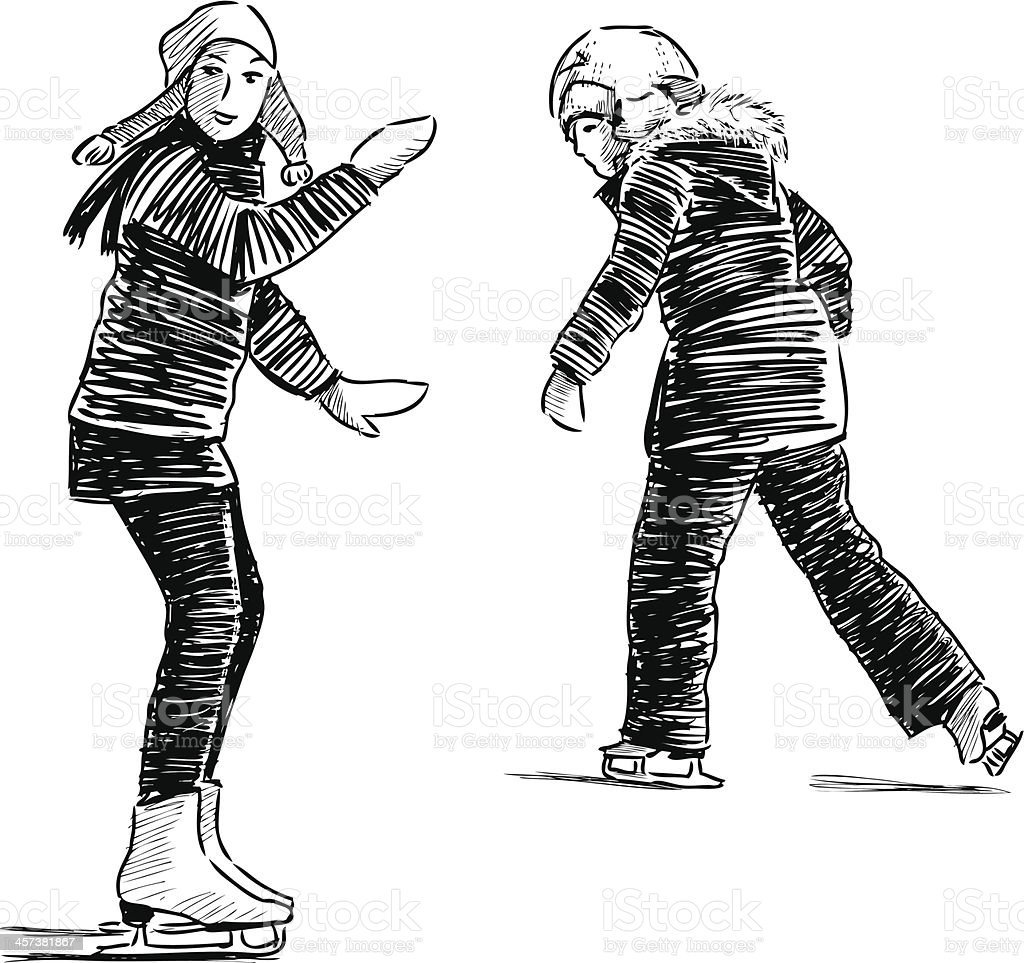 Каток дети на льду