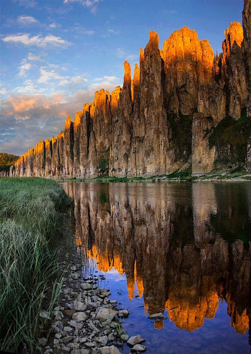 Ленские столбы в Якутии зимой