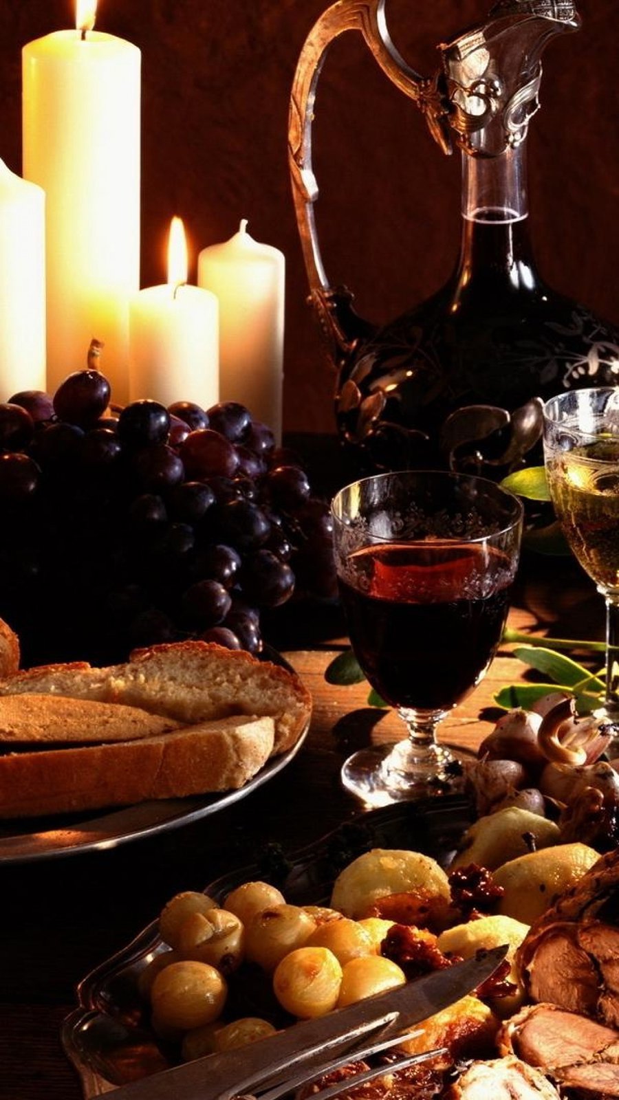 Вино фрукты вечер