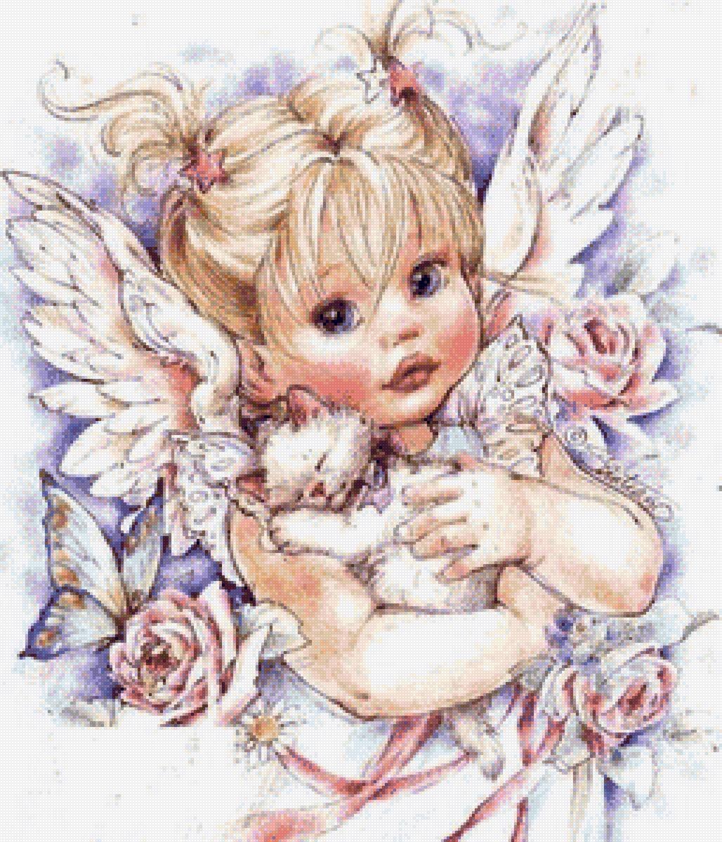 Ангелочек маленький красивый