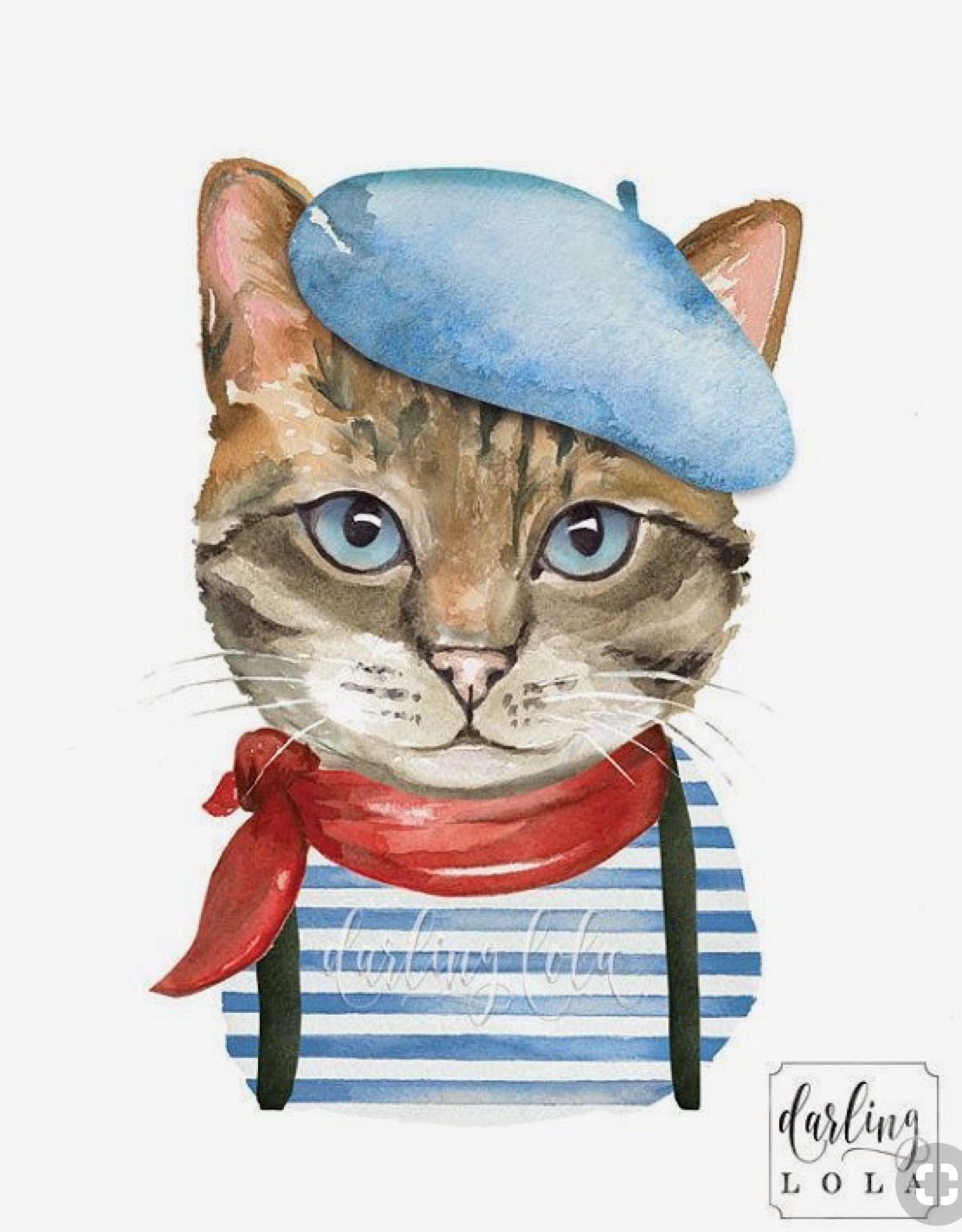 Рисованные коты модный