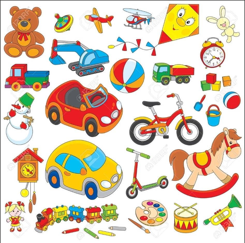 Стилизованные детские игрушки