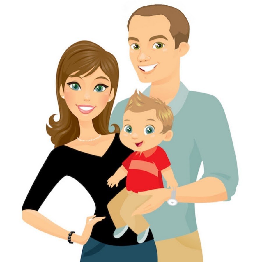 Мама и ребенок в виде сердца