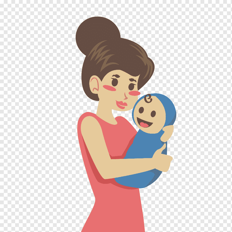 Мама с ребенком вектор