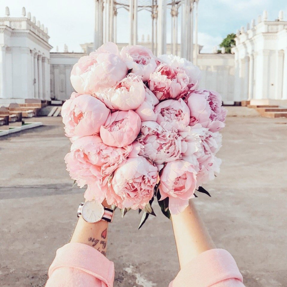 Фотосессия с пионами