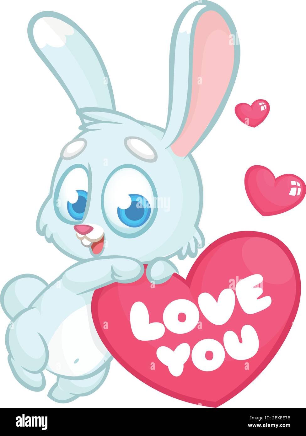 Зайка с сердечком рисунок