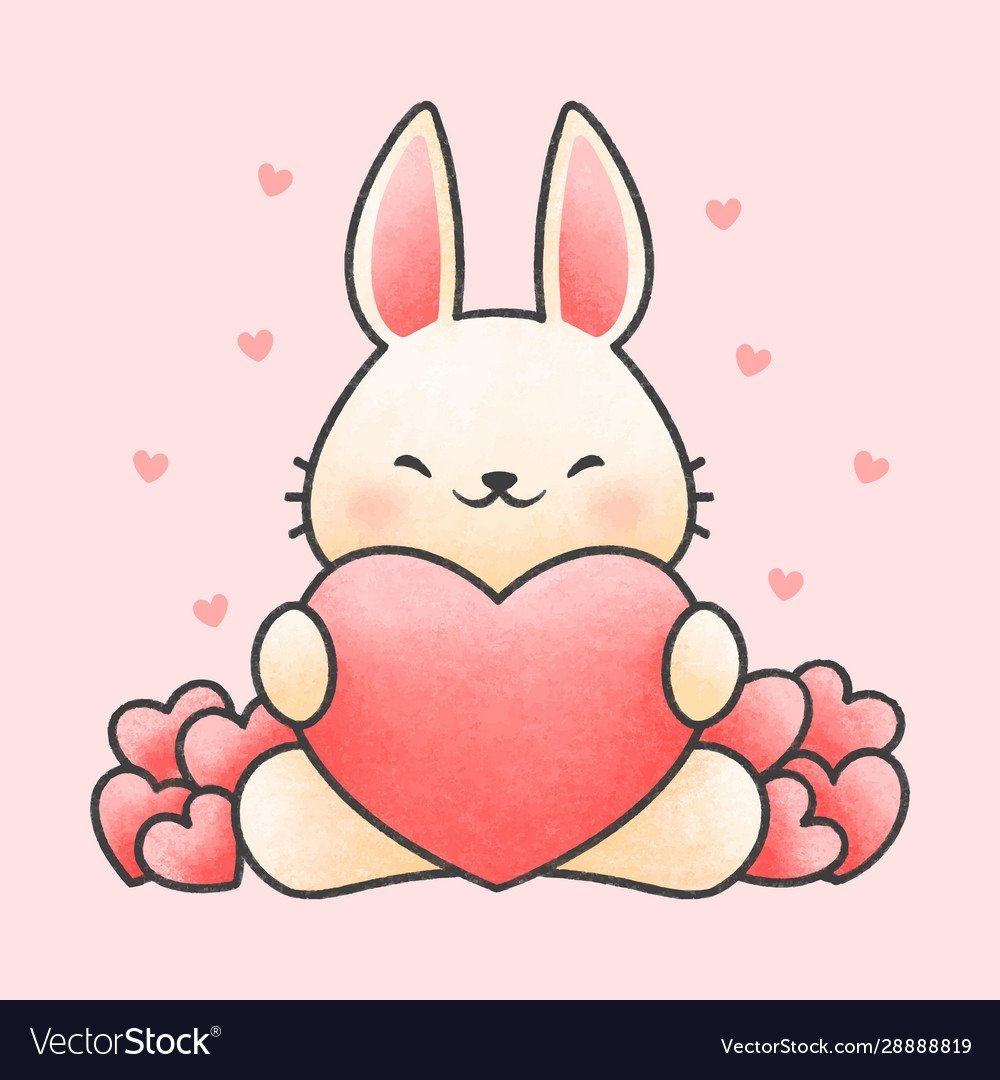 Кролик с сердечком