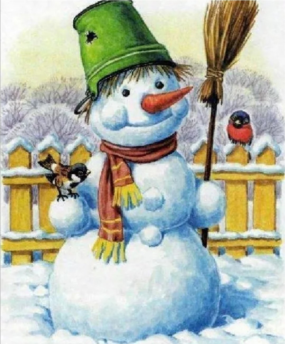 Ведро для снеговика