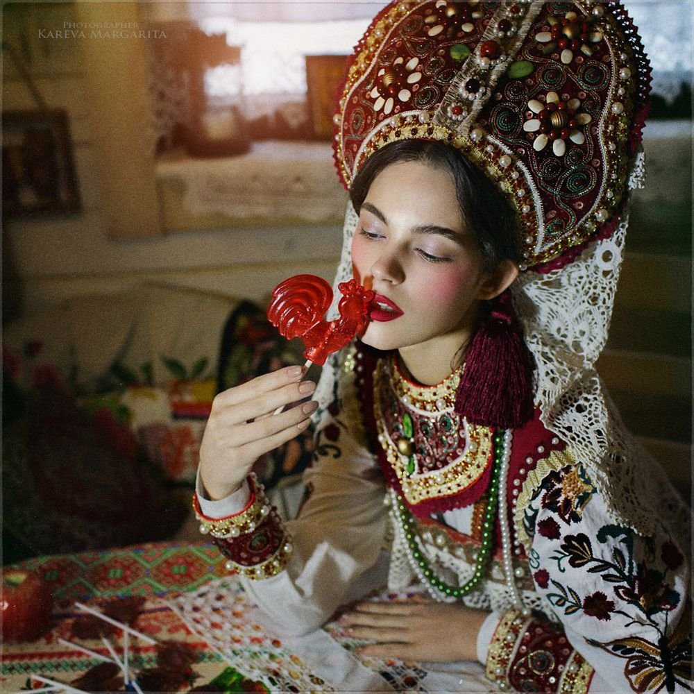 Маргарита Карева кокошник