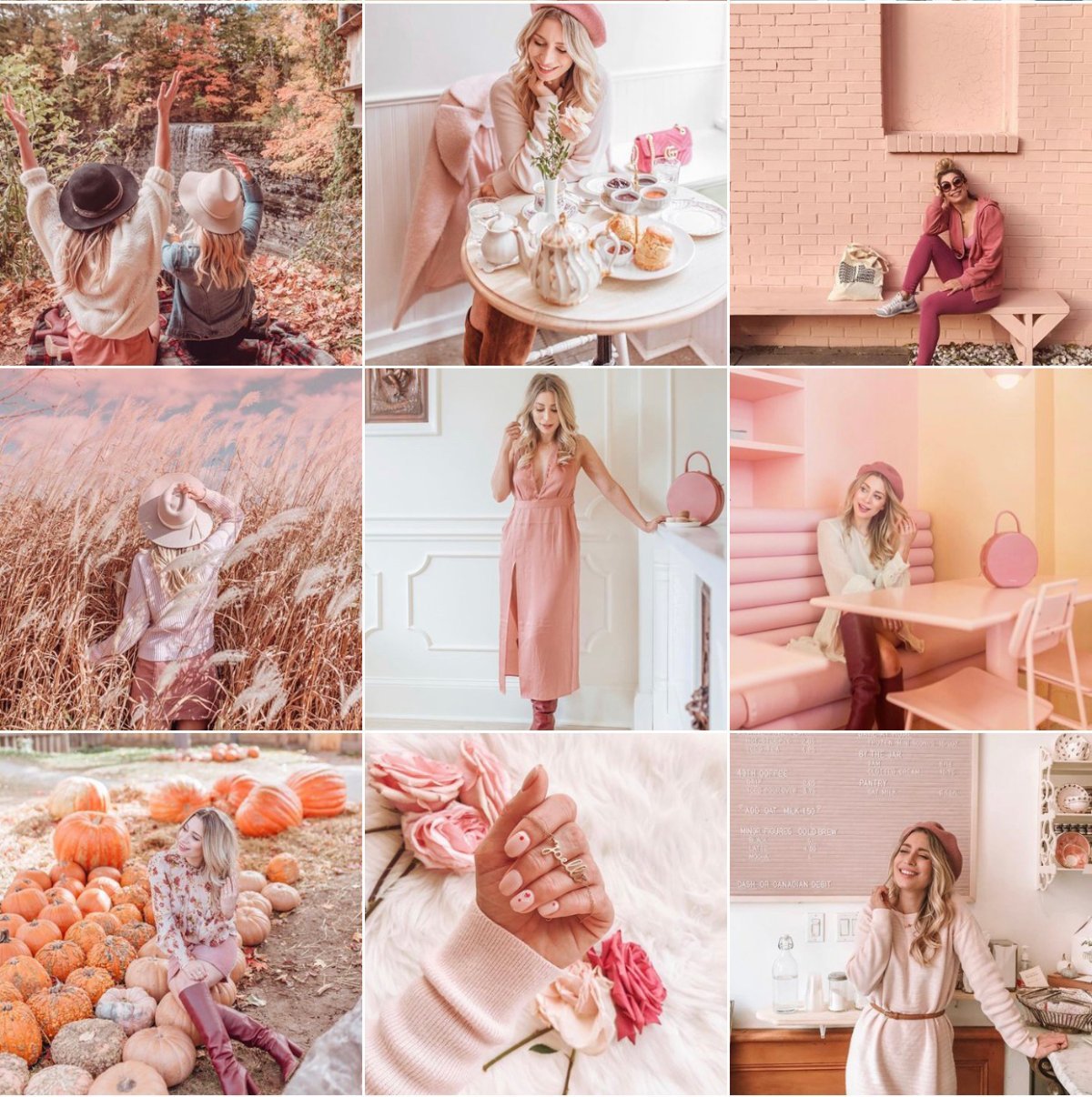 Лента Инстаграм в одном стиле