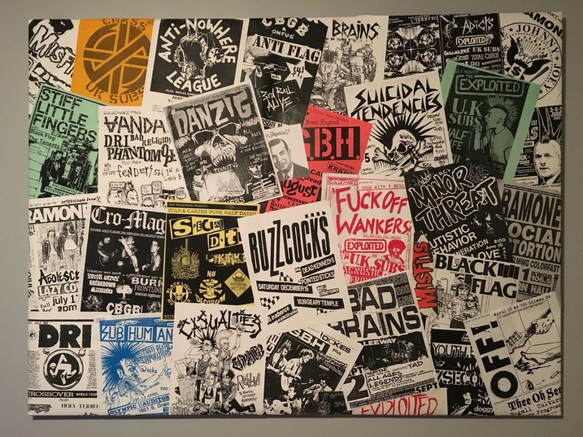 Коллаж панк рок