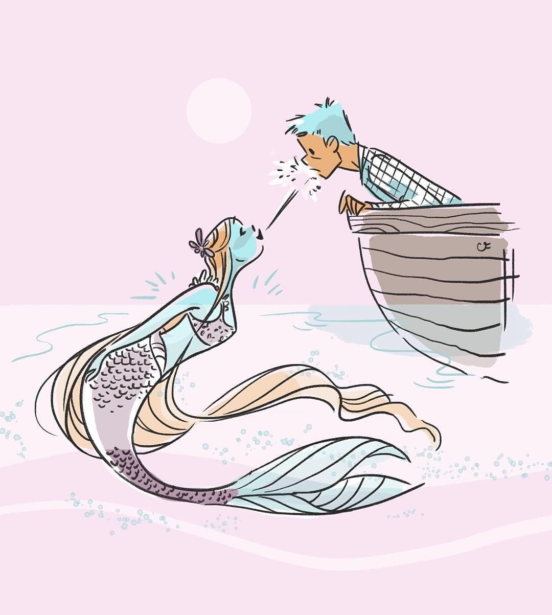 Русалочка карикатура