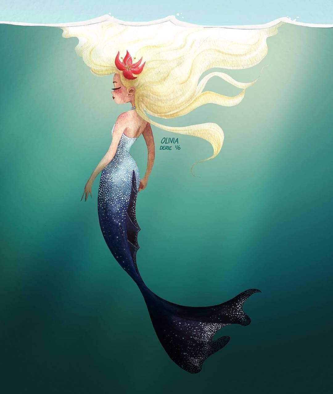 Русалка белокурая