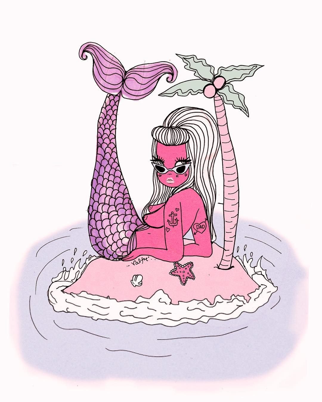 Prada Русалка рисунок