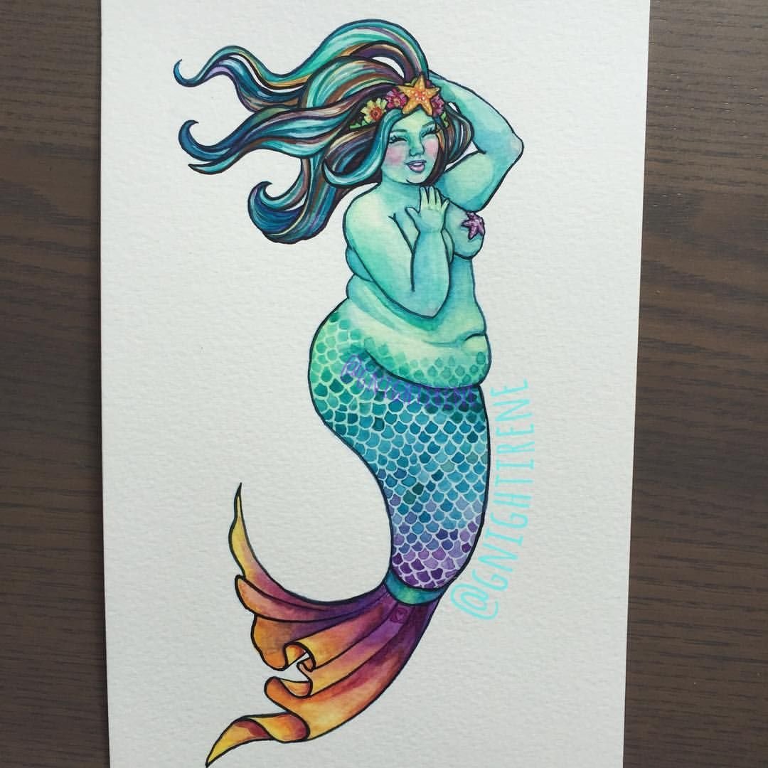 Тату Русалка легкий