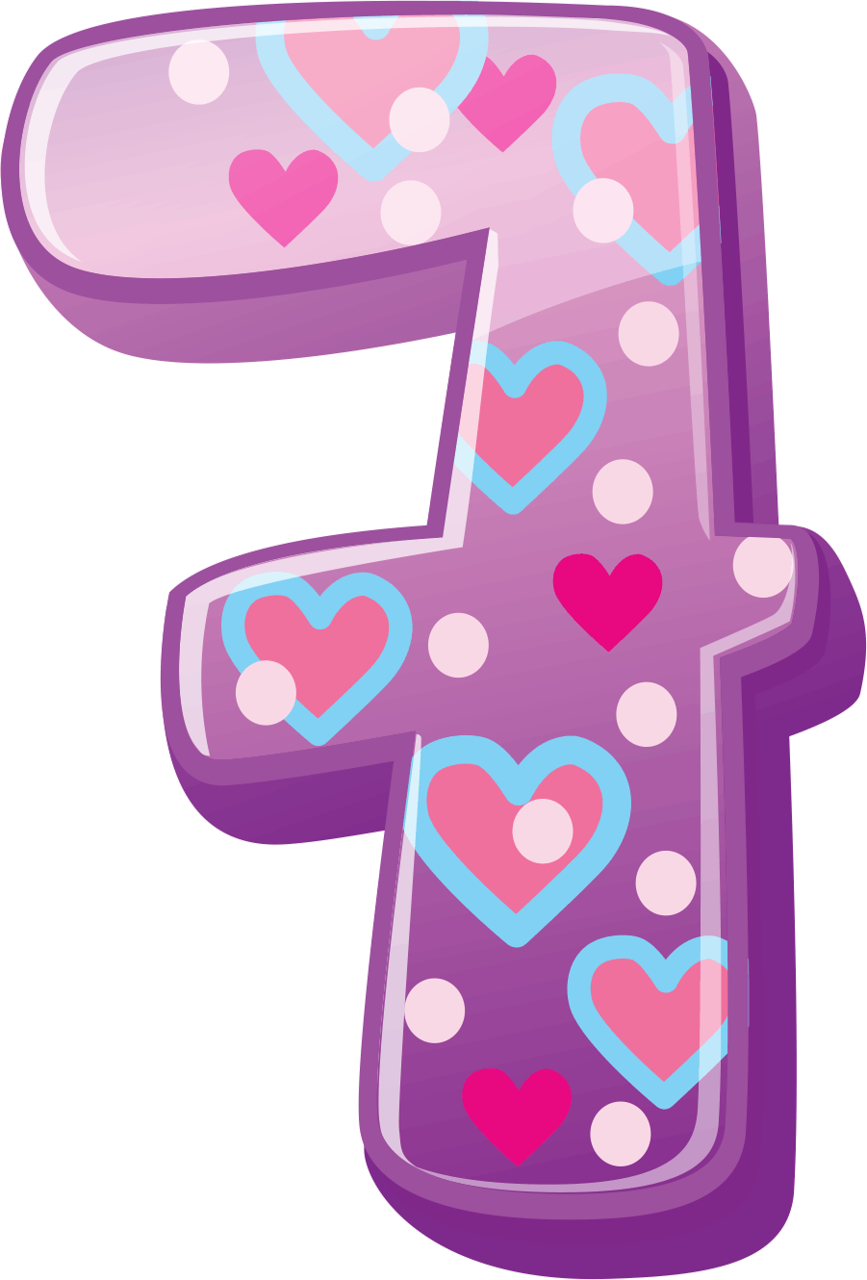 Цифры красивые детские