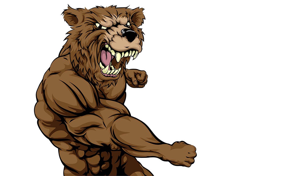 Мускулистый медведь