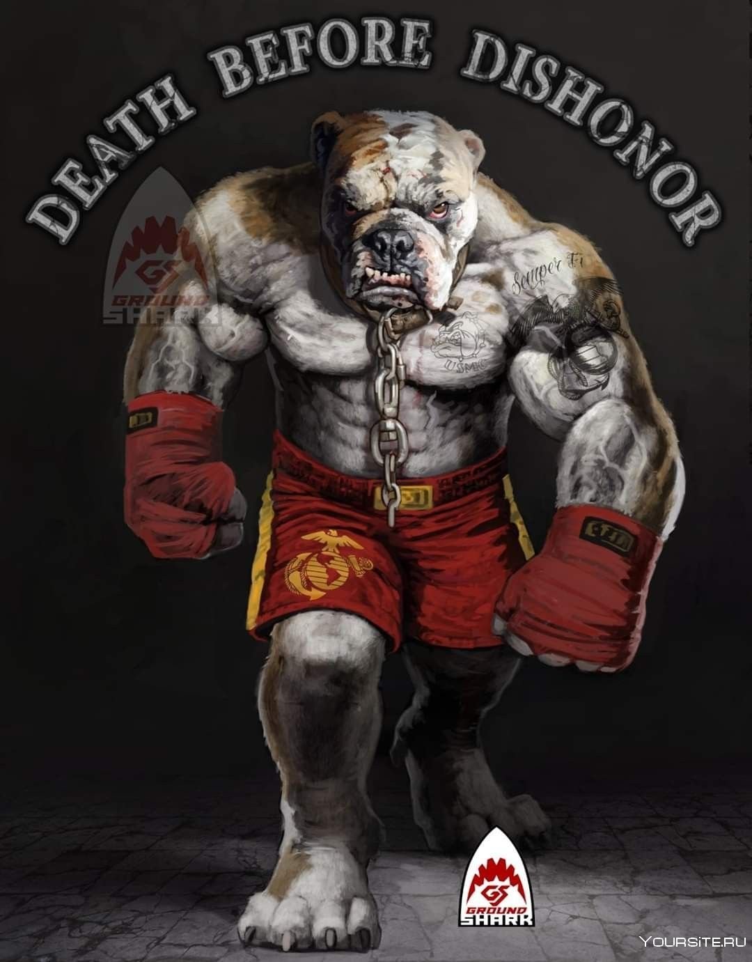 Стилизованная морда медведя