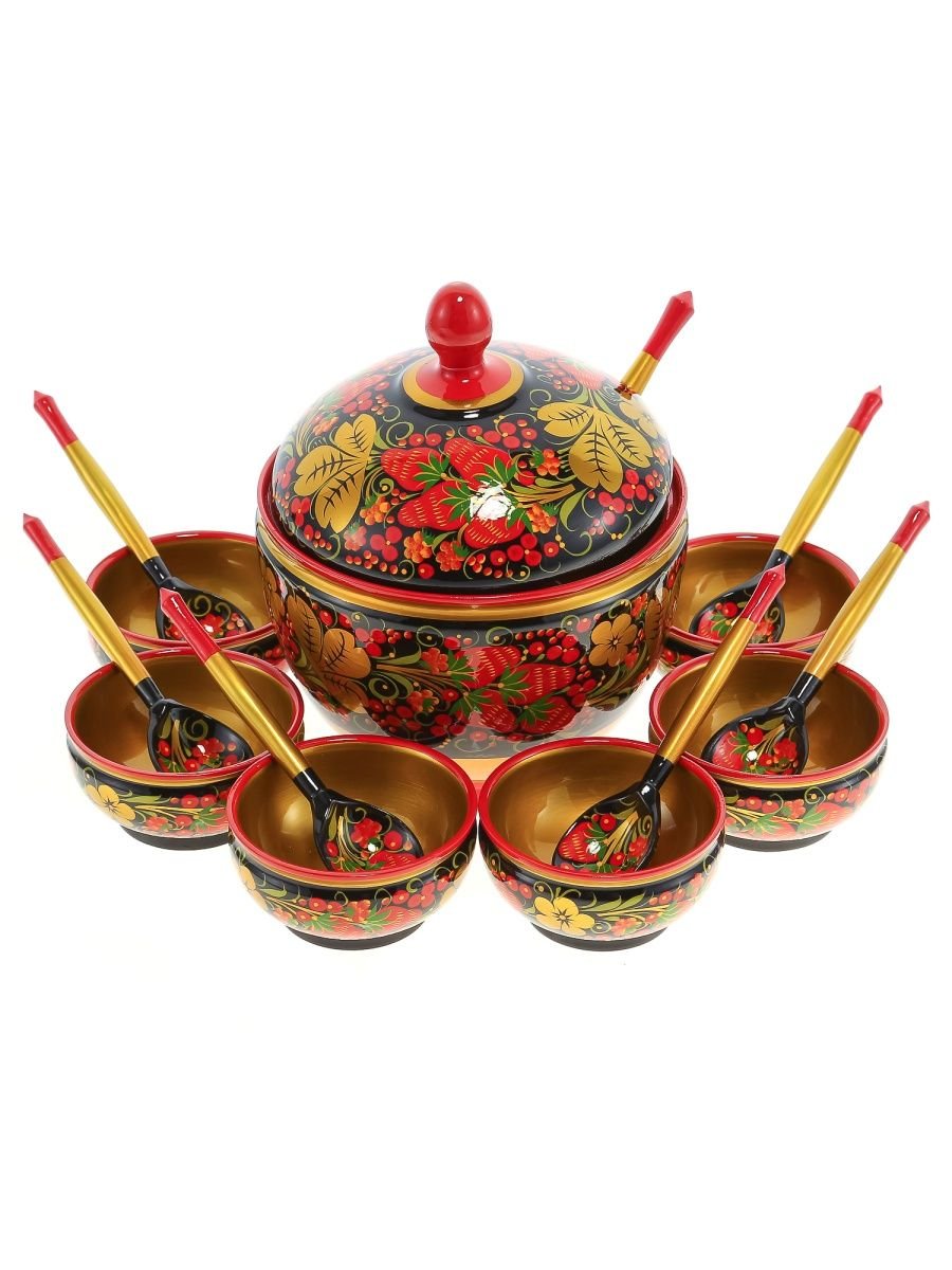 Хохлома посуда