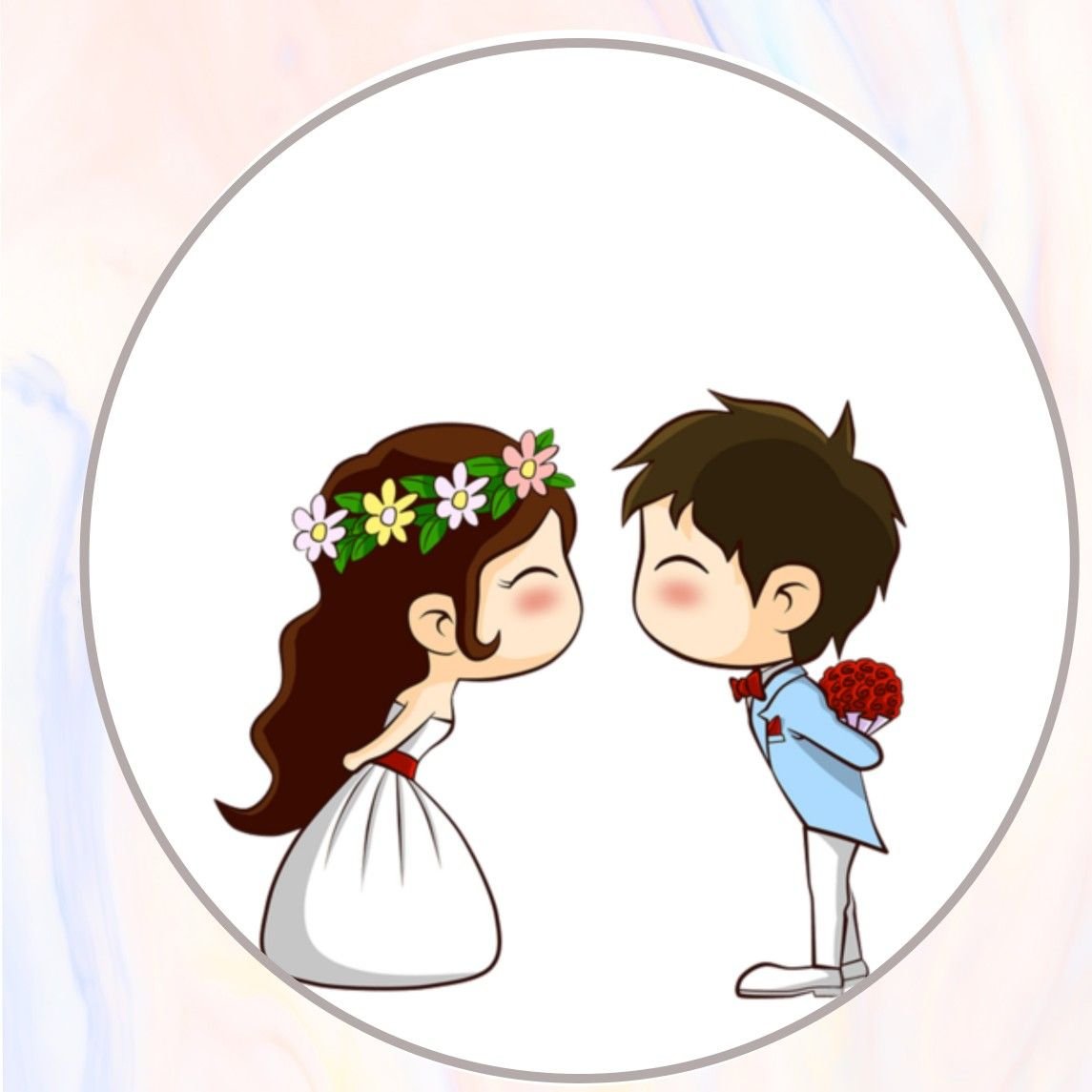 Мультяшная пара свадьба