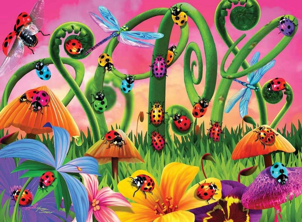 Ravensburger 13059 пазл "Божьи коровки" XXL, 300 шт.