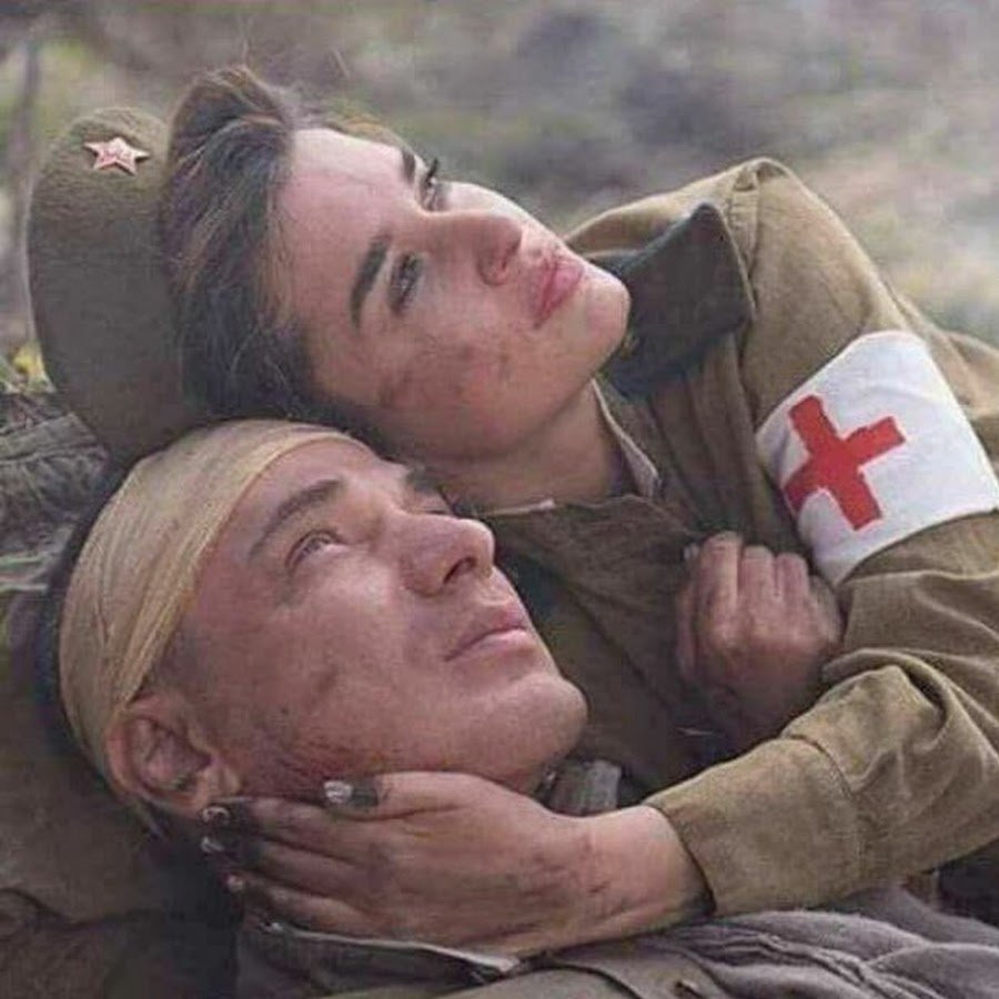 Бородина в военной форме