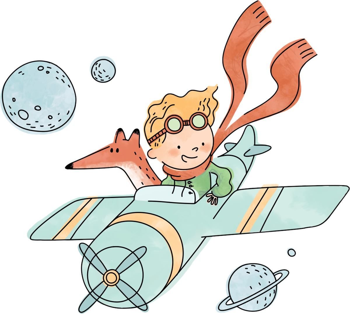 Детский самолёт без фона