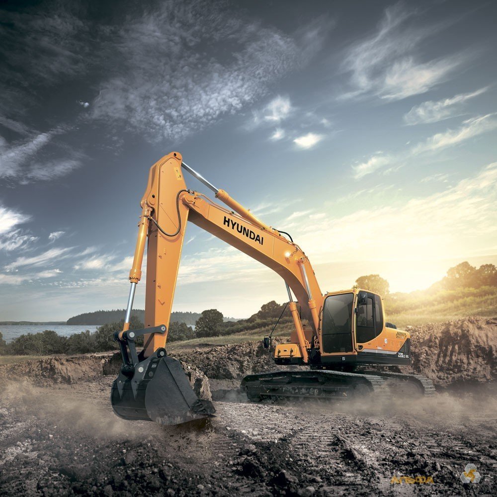 Гусеничный экскаватор погрузчик Коматсу