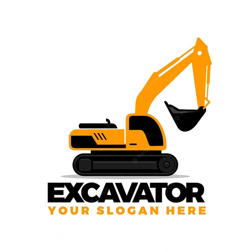 Логотип экскаватор погрузчик