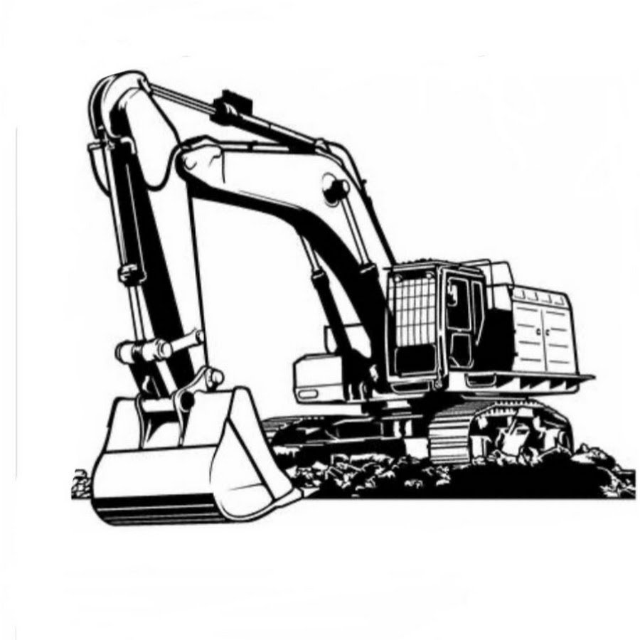 Экскаватор на карьере логог