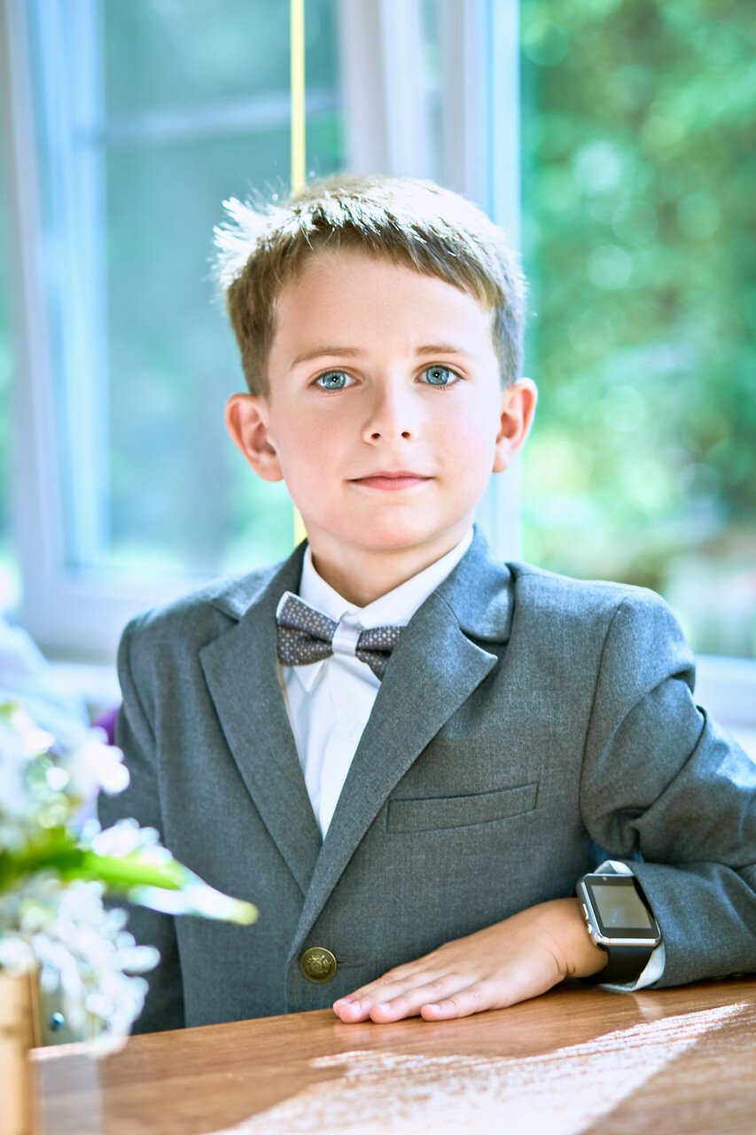 Фотосессия первоклассника мальчика