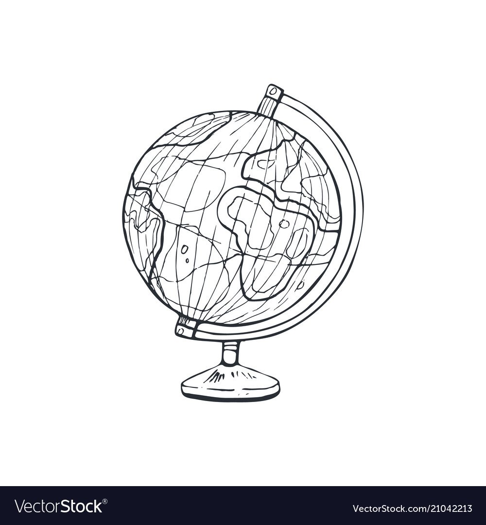 Глобус рисунок нашей планеты