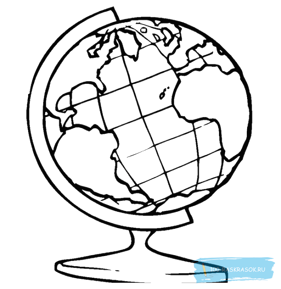 Глобус с булавками