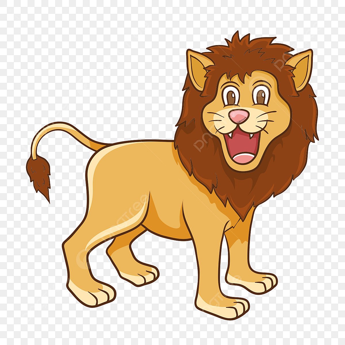 Lion мультяшный