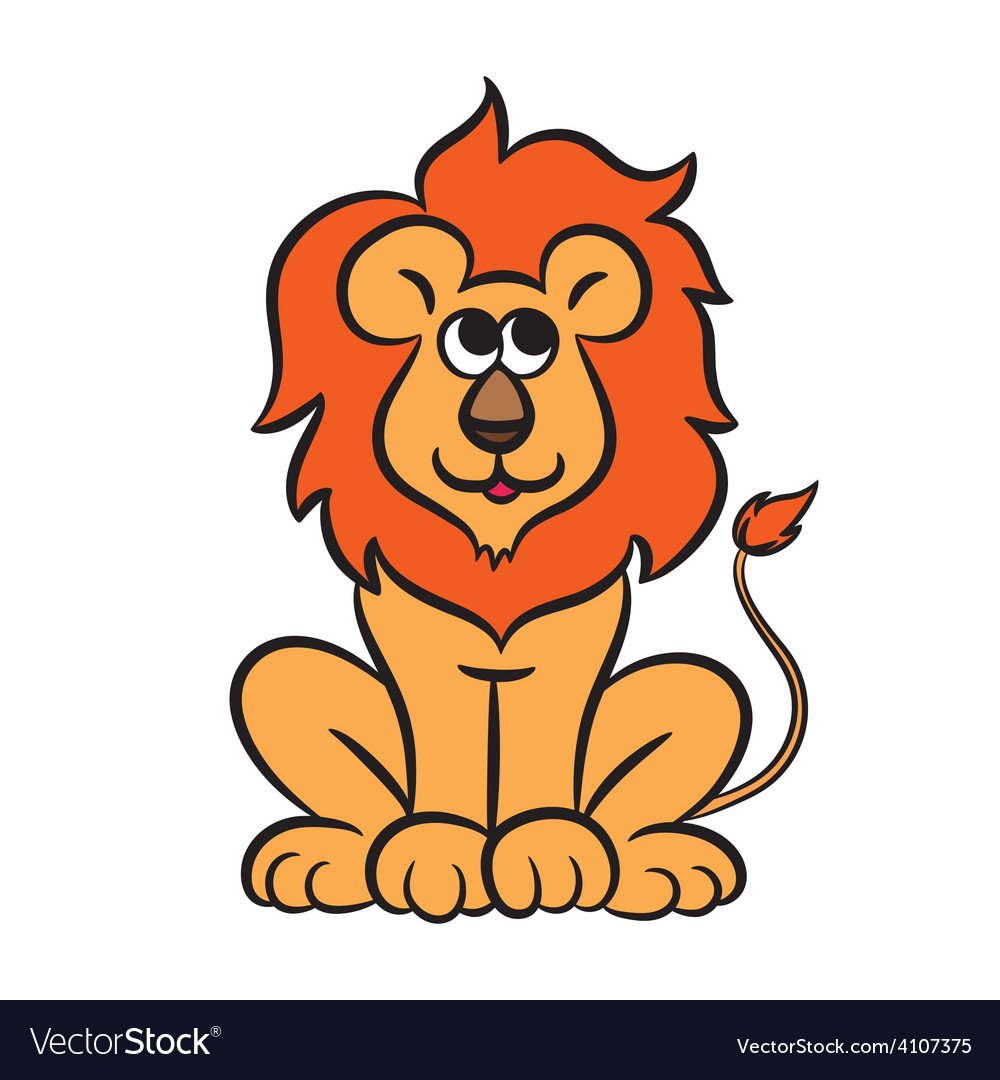 Мордочка Льва мультяшная