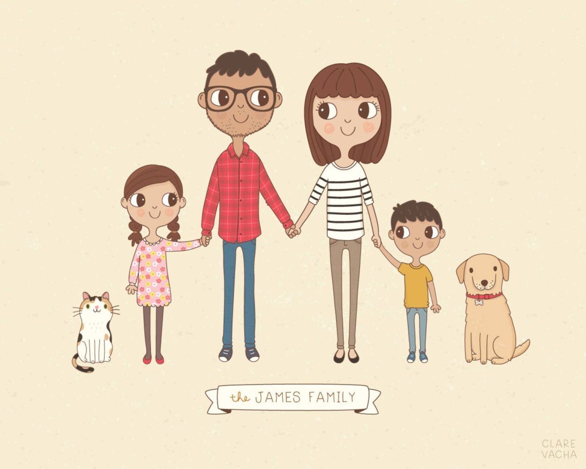 Семья рисунок