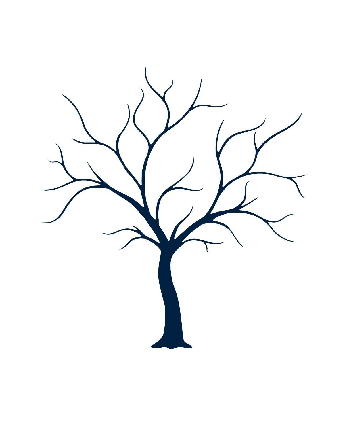 Красивое дерево без листьев