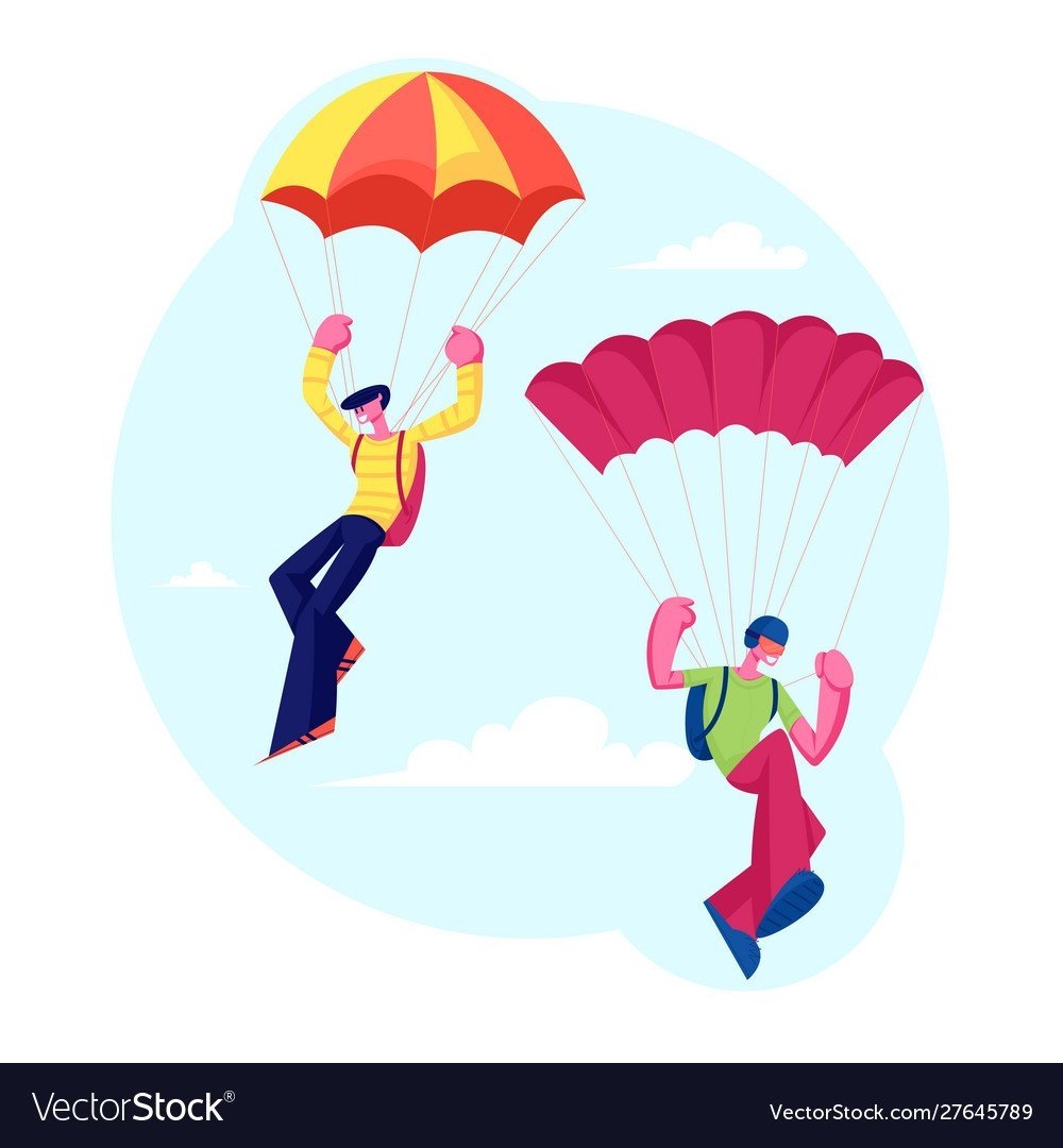 Парашютист рисунок