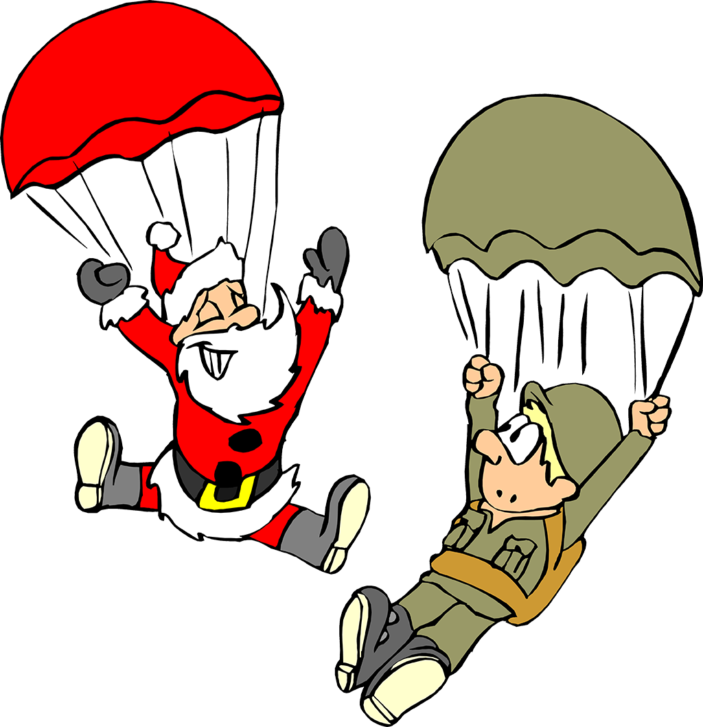 Парашютист мультяшка