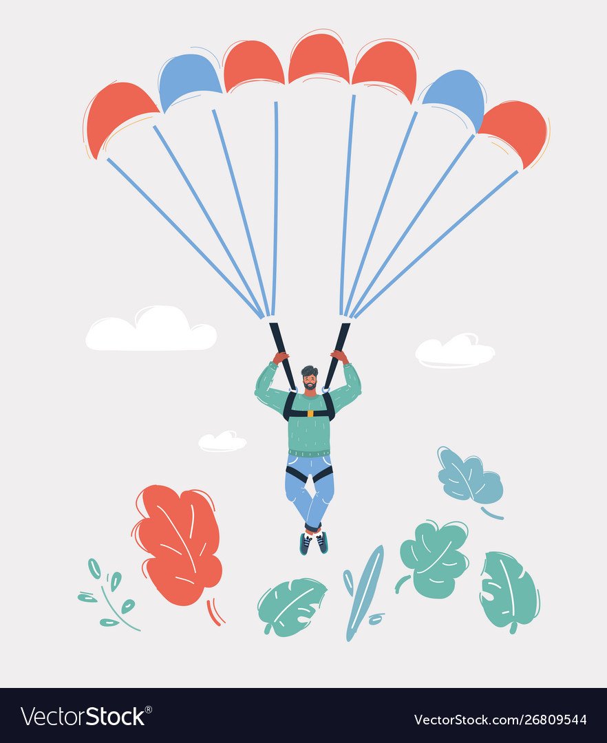 Подарок на парашюте рисунок